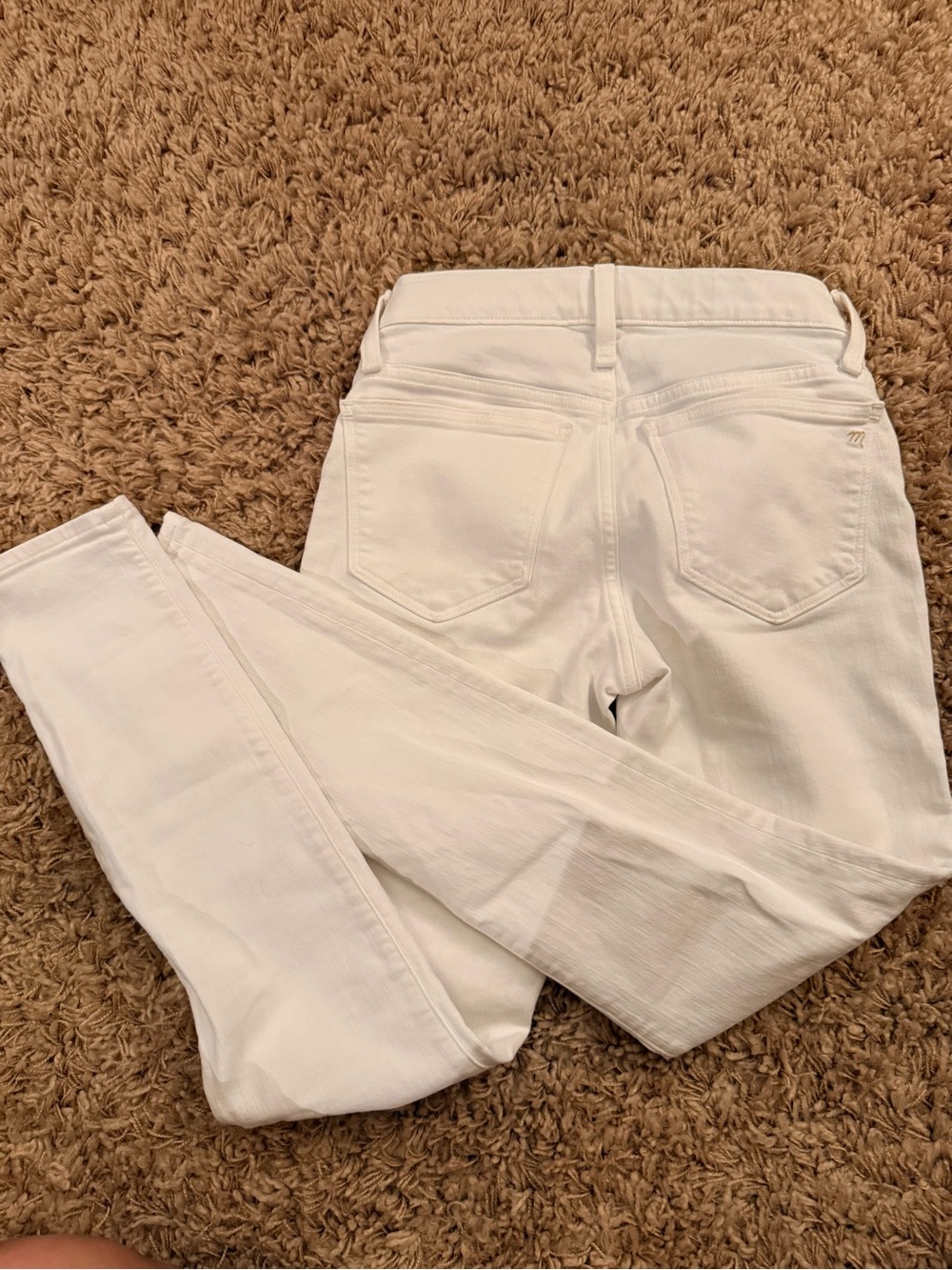 Madewell White Maternity Skinny Jeans - Picture 2 of 4